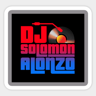 Dj Solomon Alonzo Streetwear Sticker